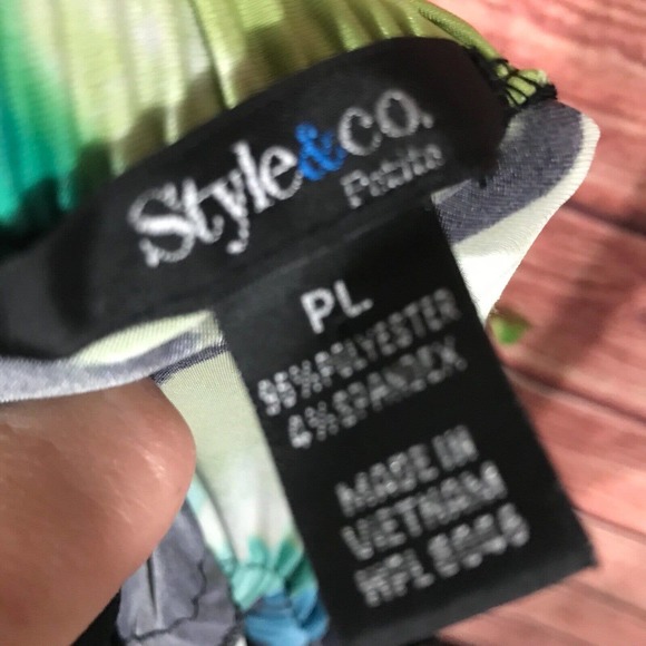 Floral Black and Blue Maxi Dress - Picture 12 of 12